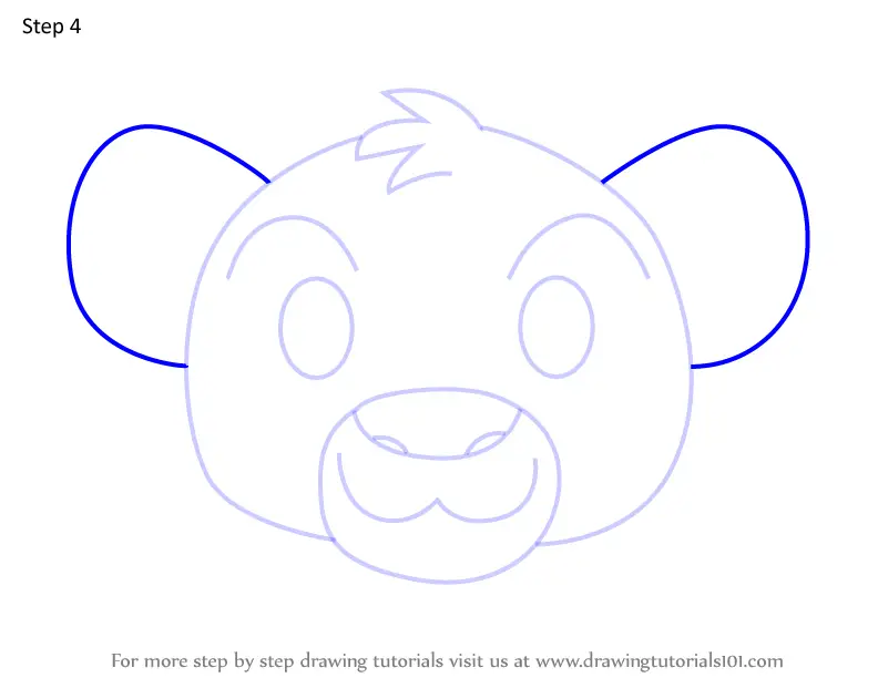 How to Draw Simba from Disney Emoji Blitz (Disney Emoji Blitz) Step by ...