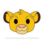 How to Draw Simba from Disney Emoji Blitz