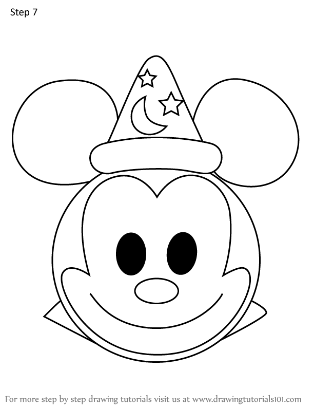 How to Draw Sorcerer's Apprentice Mickey from Disney Emoji Blitz ...