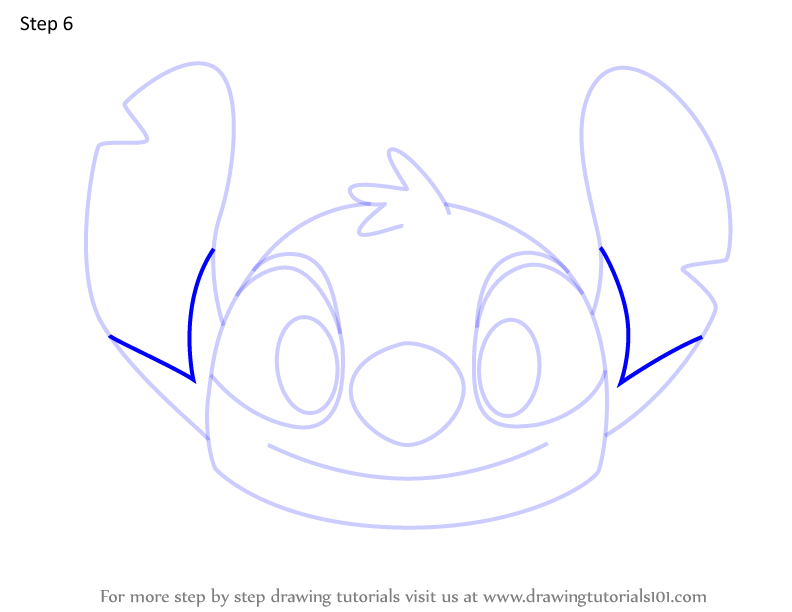 How to Draw Stitch from Disney Emoji Blitz (Disney Emoji Blitz) Step by ...