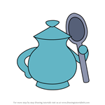 How to Draw Sugar Bowl from Disney Emoji Blitz