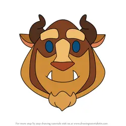 How to Draw The Beast from Disney Emoji Blitz