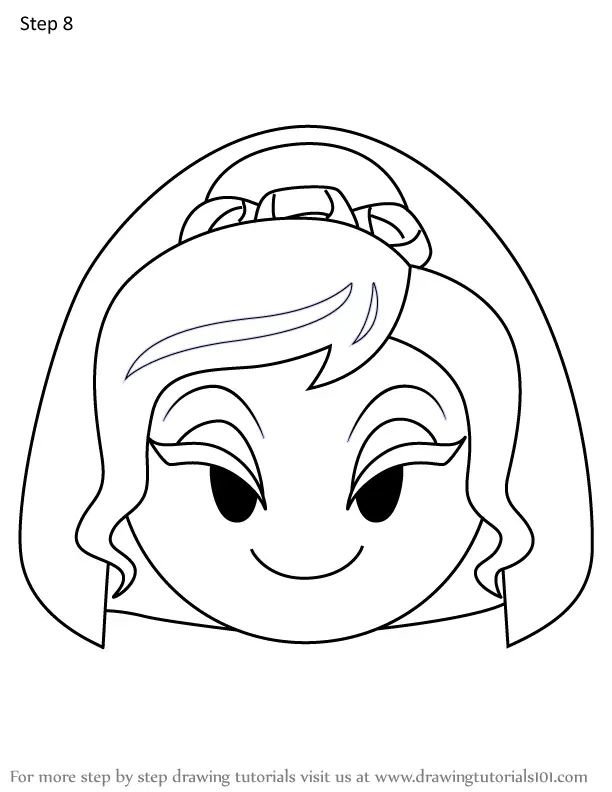 How to Draw The Bride from Disney Emoji Blitz (Disney Emoji Blitz) Step ...