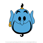 How to Draw The Genie from Disney Emoji Blitz