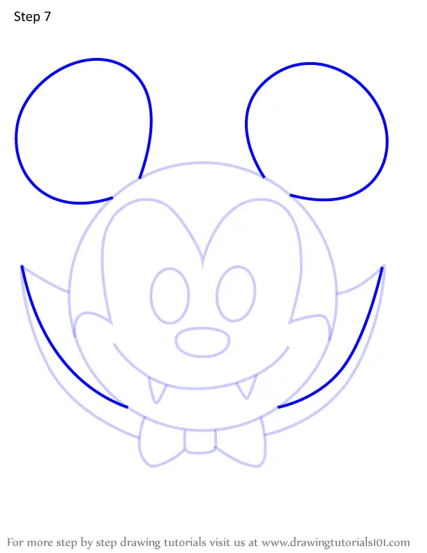 How To Draw Vampire Mickey From Disney Emoji Blitz (disney Emoji Blitz 