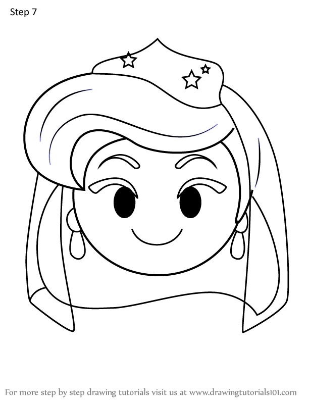 How To Draw Wedding Ariel From Disney Emoji Blitz (disney Emoji Blitz 