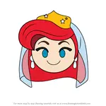 How to Draw Wedding Ariel from Disney Emoji Blitz