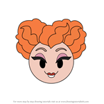 How to Draw Winifred Sanderson from Disney Emoji Blitz