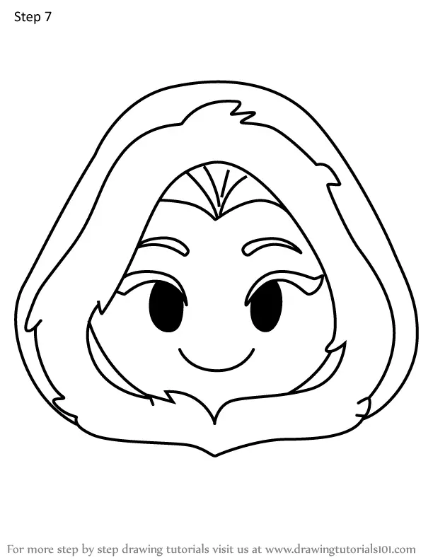 How To Draw Winter Belle From Disney Emoji Blitz (disney Emoji Blitz 