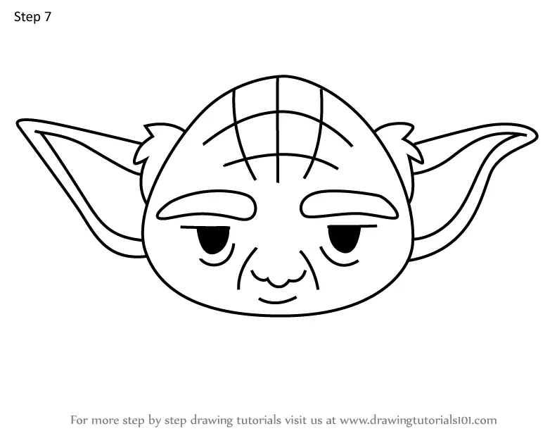 How to Draw Yoda from Disney Emoji Blitz (Disney Emoji Blitz) Step by ...