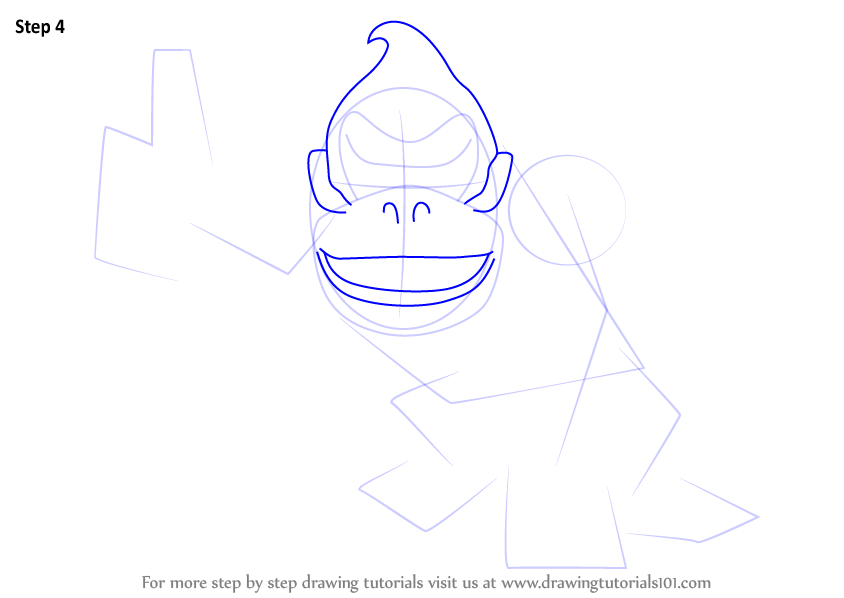 Learn How to Draw Donkey Kong (Donkey Kong) Step by Step 