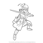 How to Draw Hero from Dragon Quest VIII