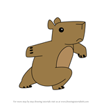 How to Draw Capybara from Dumb Ways To Die
