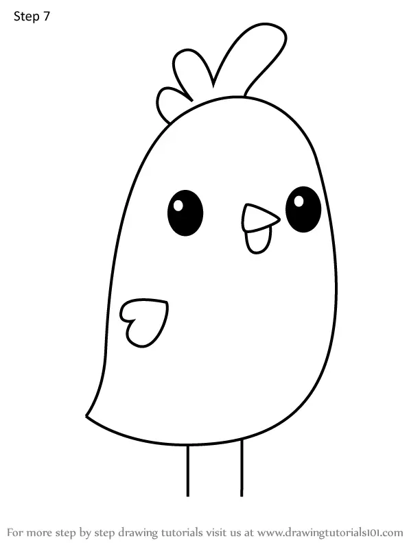 How to Draw Chicken from Dumb Ways To Die (Dumb Ways To Die) Step by ...