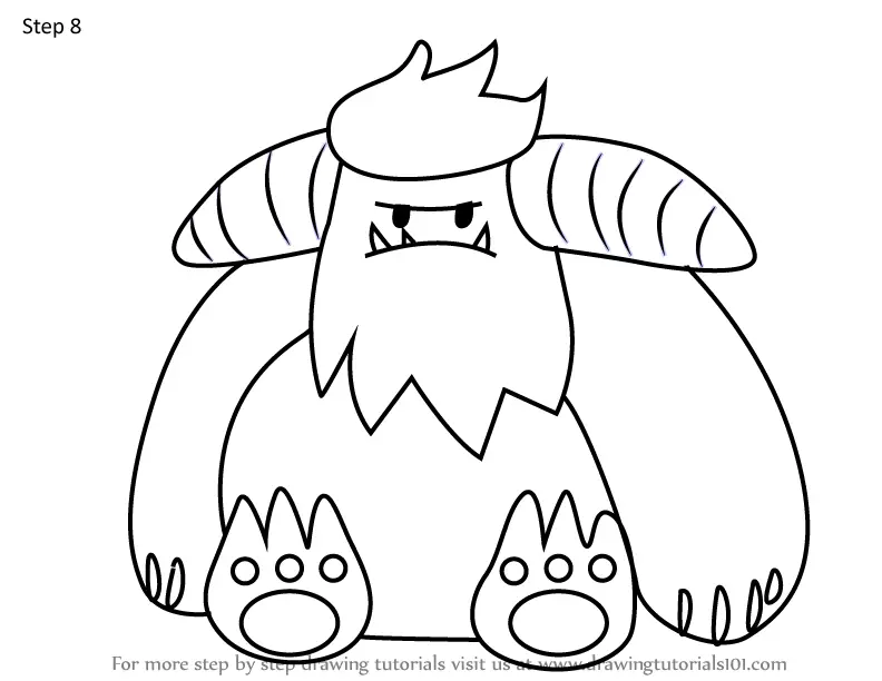 How to Draw Yeti from Dumb Ways To Die (Dumb Ways To Die) Step by Step ...