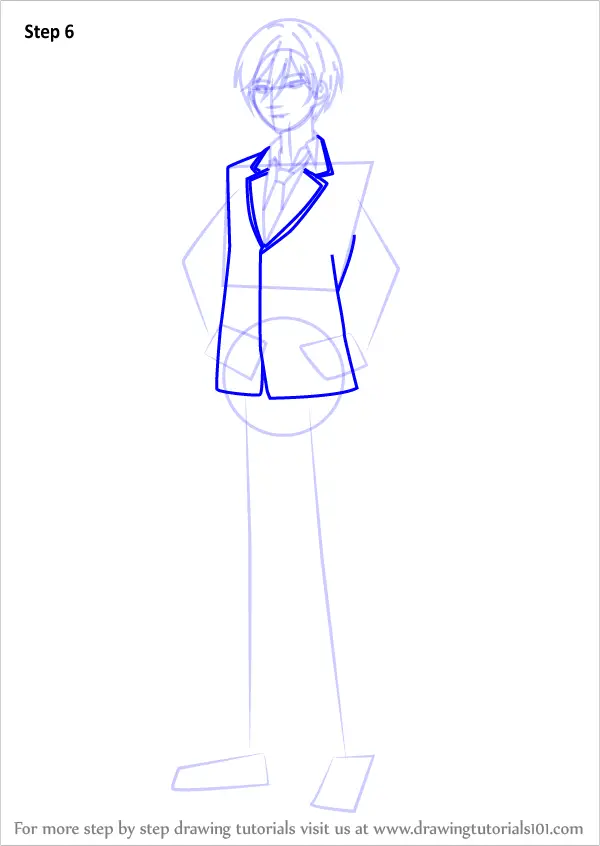 How to Draw Hokuto Hidaka from Ensemble Stars (Ensemble Stars) Step by ...