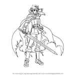How to Draw Ike from Fire Emblem - Radiant Dawn