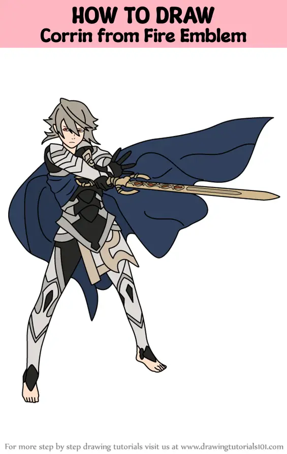 How To Draw Corrin From Fire Emblem (Fire Emblem) Step By Step ...