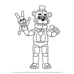 How to Draw Funtime Freddy from Five Nights at Freddy's