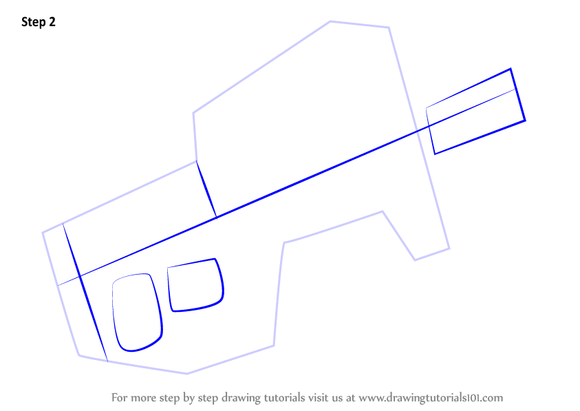 How To Draw Compact Smg From Fortnite Fortnite Step By Step 9141