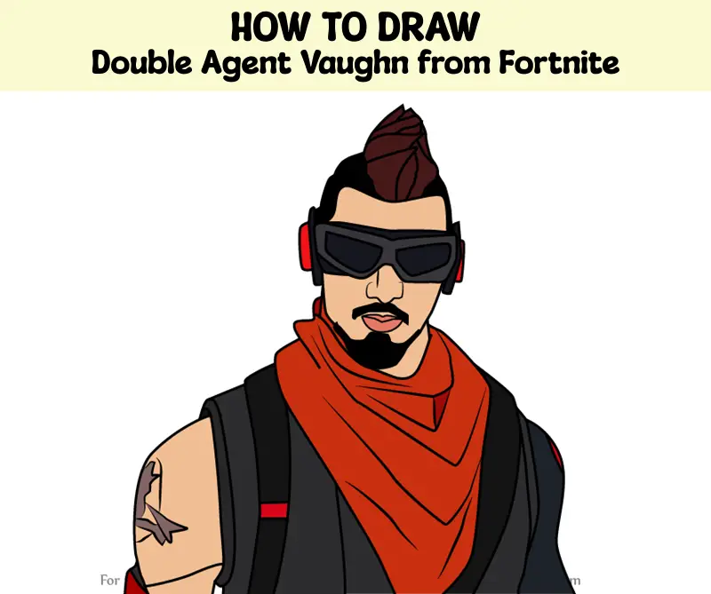 How To Draw Double Agent Vaughn From Fortnite (Fortnite) Step By Step ...