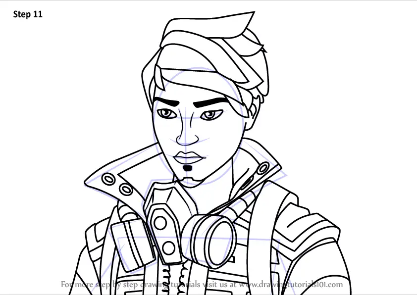 Learn to Draw Flash from Fortnite (Fortnite) Step by Step Tutorials
