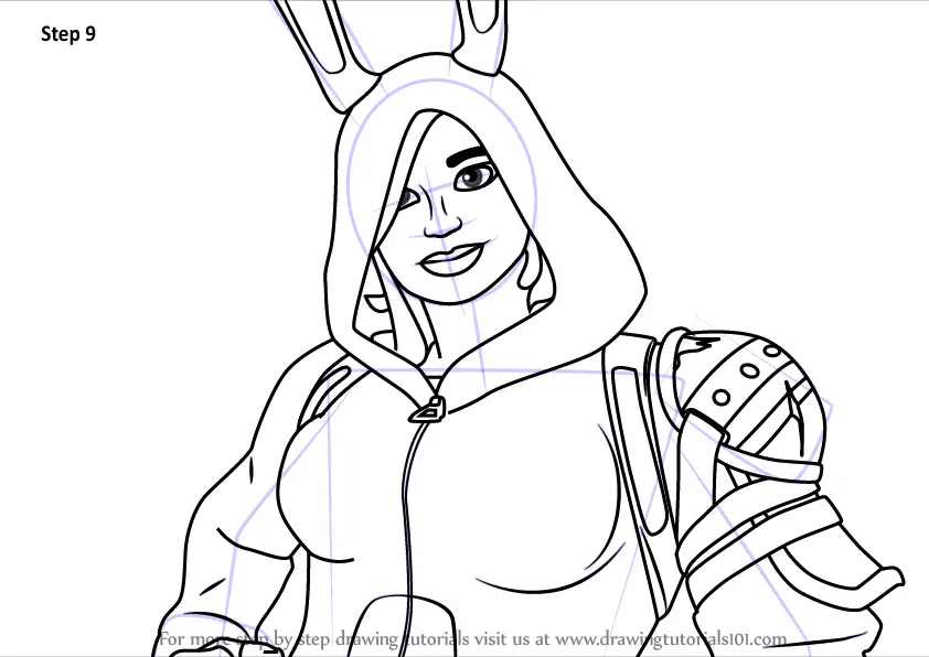 How to Draw Miss Bunny Penny from Fortnite (Fortnite) Step by Step ...