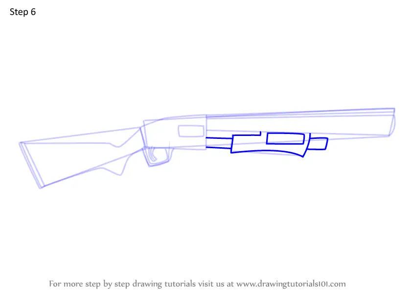 How To Draw A Pump Fortnite Learn How To Draw Pump Shotgun From Fortnite Fortnite Step By Step Drawing Tutorials