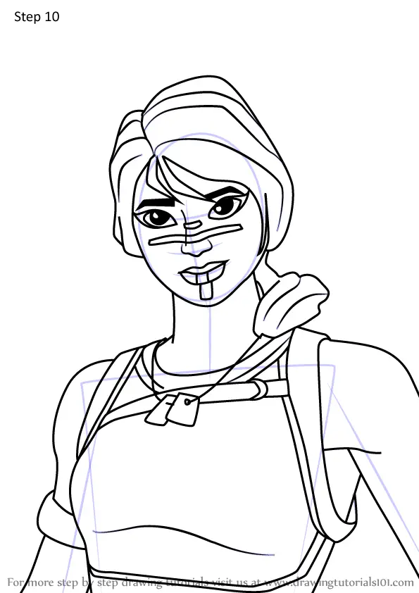 Learn How To Draw Renegade Raider From Fortnite Fortnite Step By Step D9e