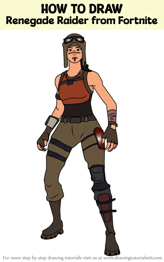 How to Draw Renegade Raider from Fortnite (Fortnite) Step by Step ...