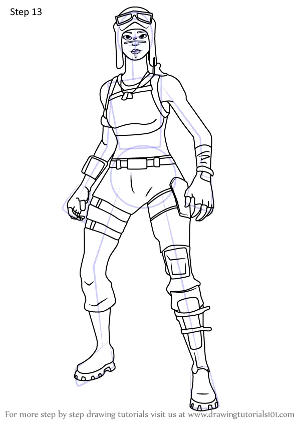 Fortnite Coloring Pages Printable Renegade Raider