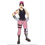 How to Draw Rose Team Leader from Fortnite
