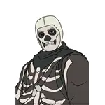 How to Draw Skull Trooper Jonesy from Fortnite