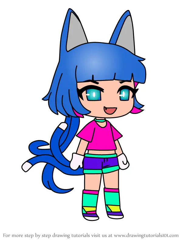 Learn How to Draw Lado from Gacha Life (Gacha Life) Step by Step