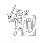 How to Draw Bokoblin Captain from Hyrule Warriors