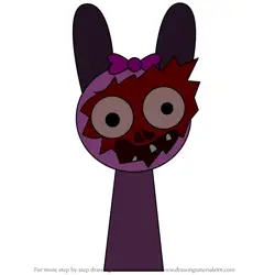 How to Draw Pinki Horror from Incredibox Sprunki