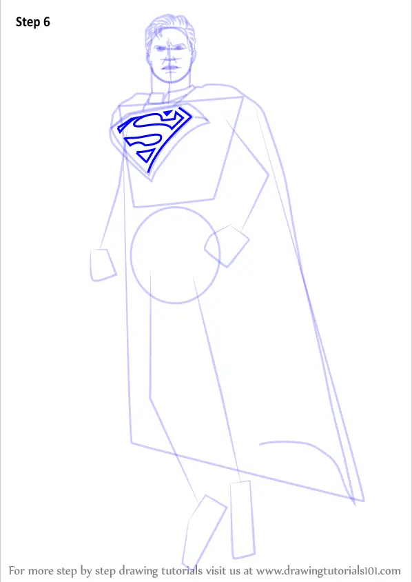 Learn How To Draw Superman From Injustice Gods Among Us Injustice Gods Among Us Step By Step Drawing Tutorials