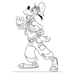 How to Draw Goofy from Kingdom Hearts