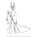 How to Draw Maleficent from Kingdom Hearts