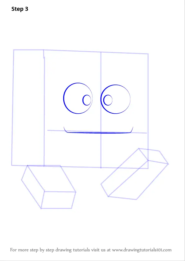 How to Draw Blocky from Kirby (Kirby) Step by Step