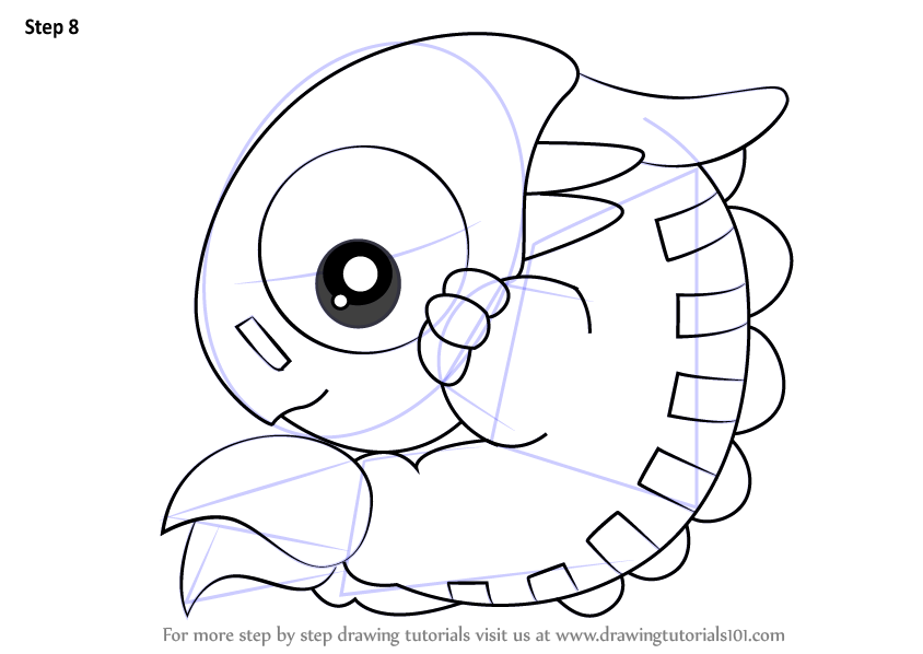 Learn How to Draw Chameleo Arm from Kirby (Kirby) Step by Step : Drawing  Tutorials