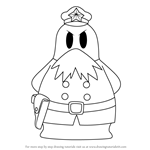 How to Draw Chief Bookem from Kirby