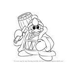 How to Draw King Dedede from Kirby