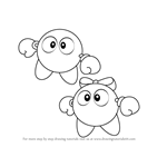 How to Draw Lololo and Lalala from Kirby