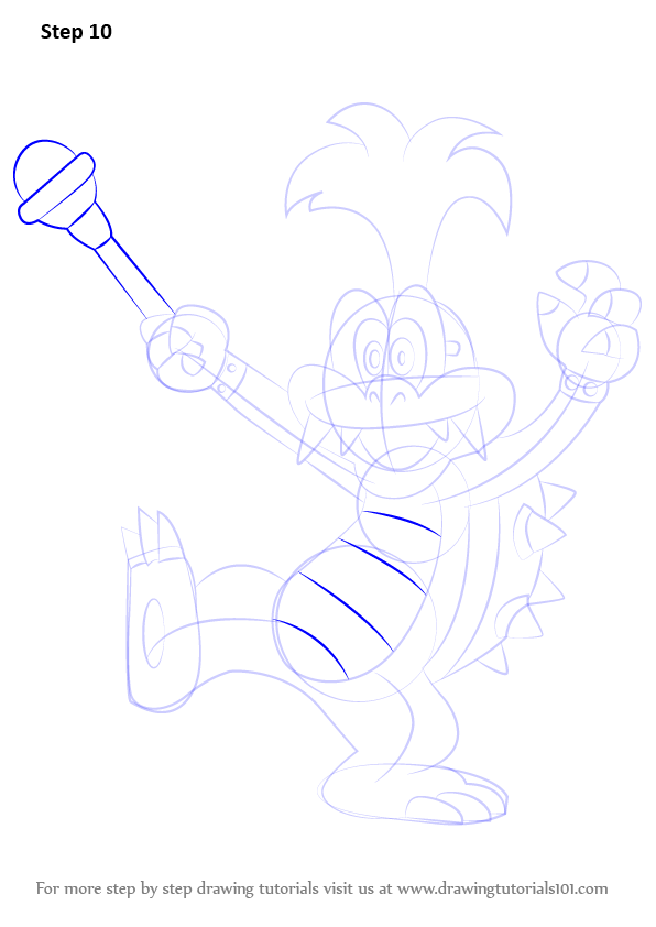 Learn How to Draw Iggy Koopa from Koopalings (Koopalings) Step by Step