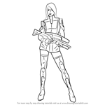 How to Draw Ashley Williams from Mass Effect