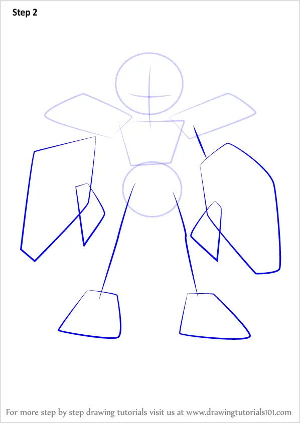 How to Draw Ambiguous from Medabots (Medabots) Step by Step ...