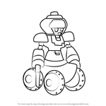 How to Draw Armorparadeen from Medabots