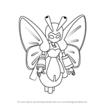 How to Draw Botafly from Medabots
