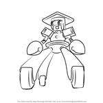 How to Draw Dr. Bokchoy from Medabots
